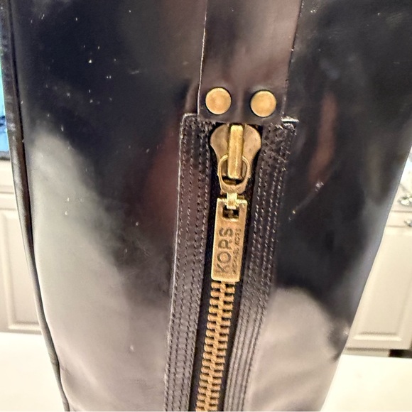 Michael Kors Black Leather Riding Style Boots EUC Worn Once Size 7.5 - Picture 7 of 16
